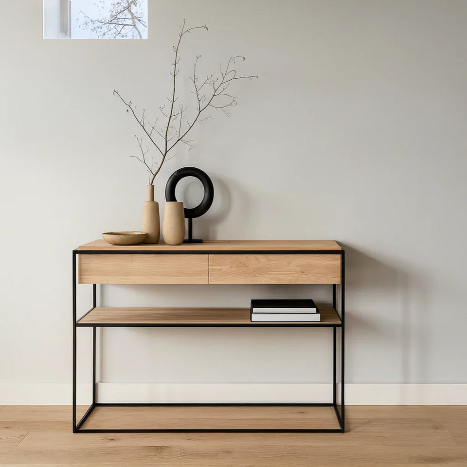 Mesas de Arrimo madera y Mármol