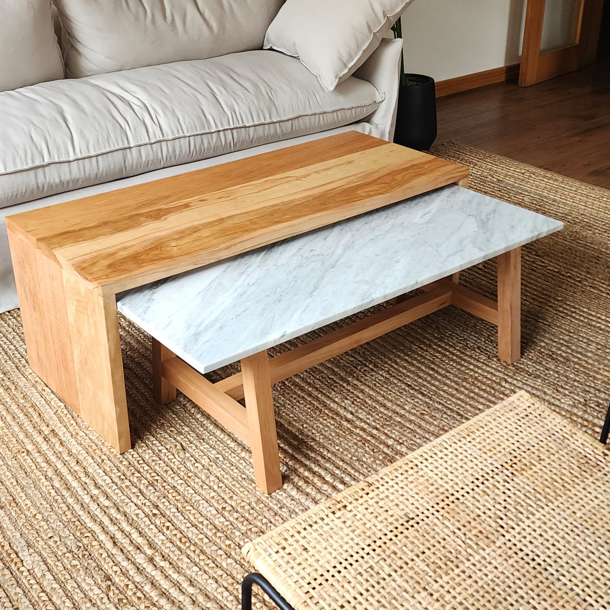Mesa  de centro marmol Duo Capri