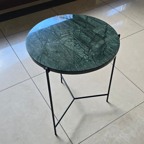 Mesa Lateral redonda Mármol Siena