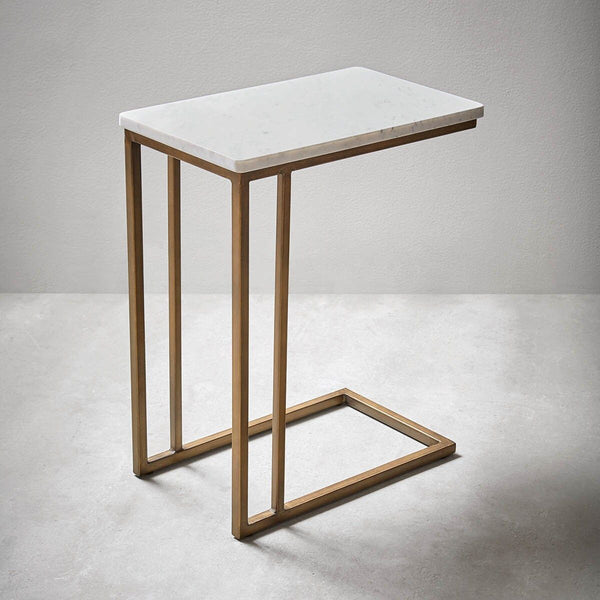 Mesa lateral marmol Corchete