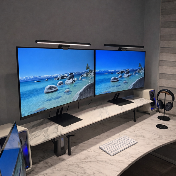 Alzador Pantalla Mármol Ergonómico | Soporte Monitor 15cm