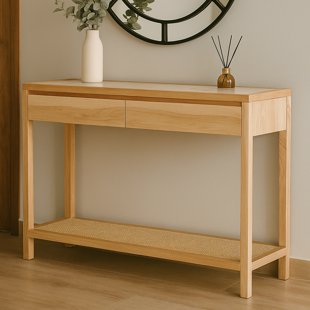 Mesa de arrimo madera junco Siena