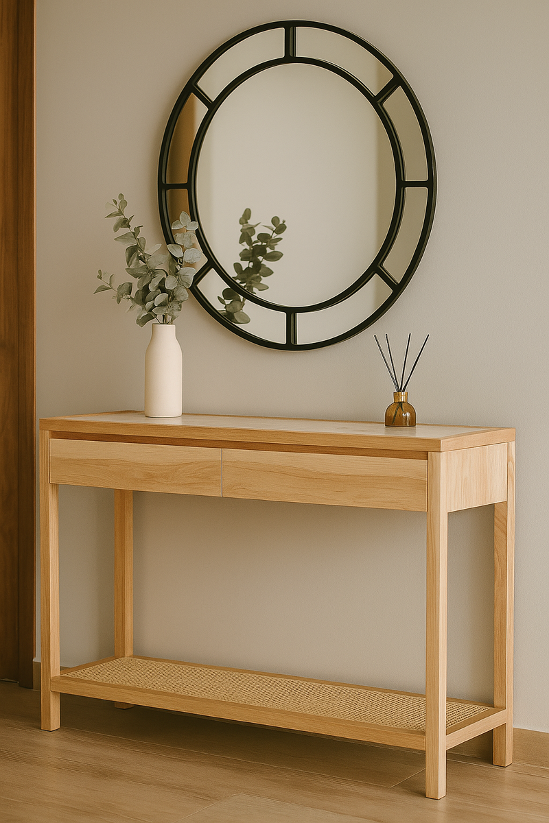 Mesa de arrimo madera junco Siena