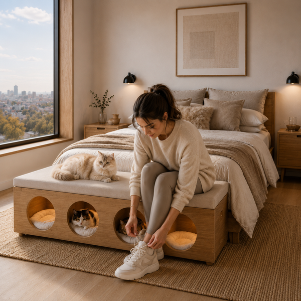 Cama de Madera para Mascotas Premium - Lenga Natural