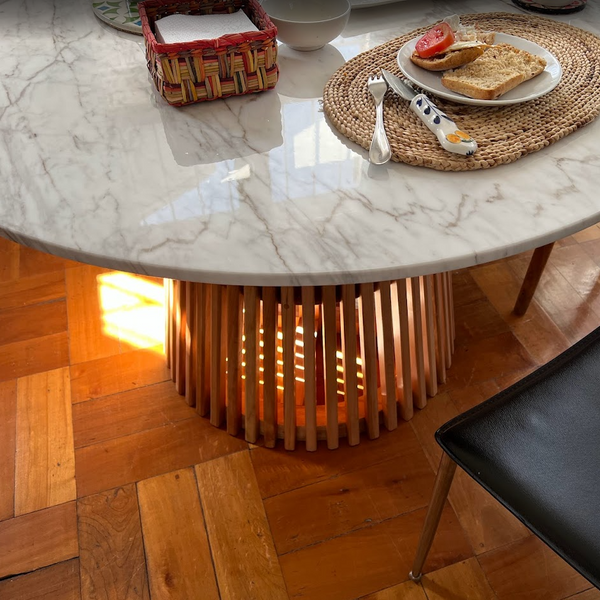 Mesa Comedor redonda marmol Vela