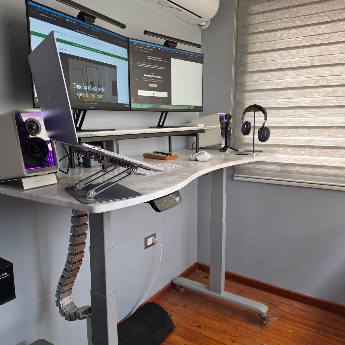 Escritorio electrico ajustable ergonomico