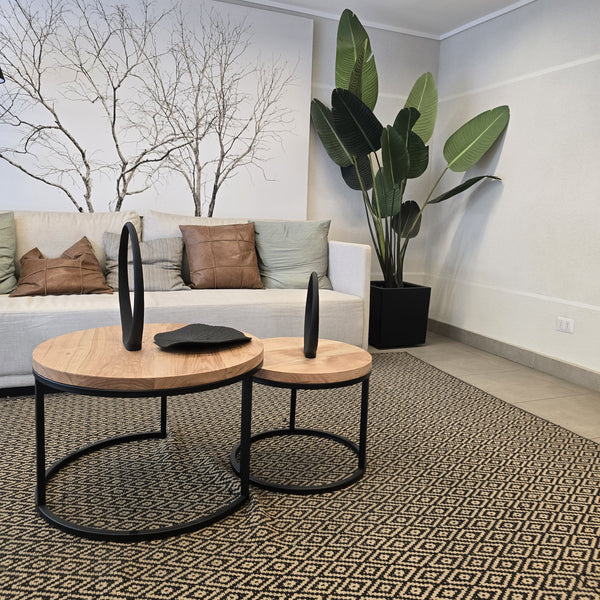 Mesa de Centro Nido Kallfu - Cubiertas Redondas Madera Nativa