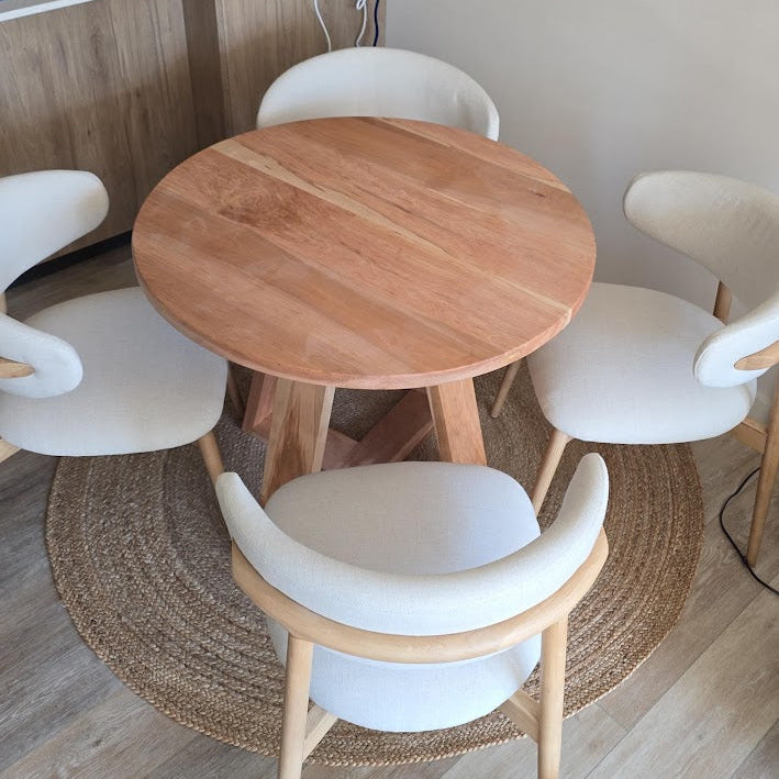 Mesa comedor redonda madera copenhaguen