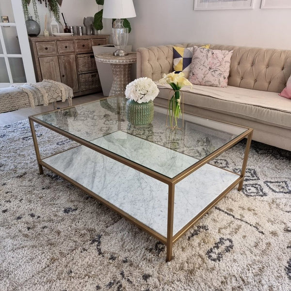 Mesa de centro Reina Isabel marmol