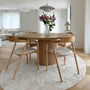 Mesa de comedor madera redonda Monaco