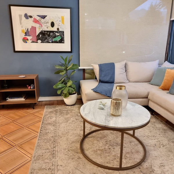 Mesa de centro Doble Aro marmol
