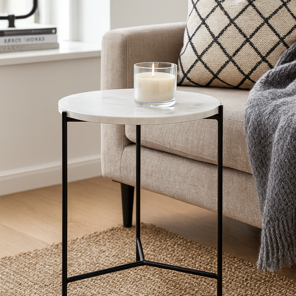 Mesa Lateral marmol Siena