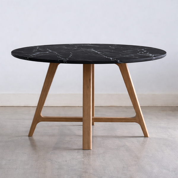 Comedor Redondo Vercelli | Mármol y madera Nativa