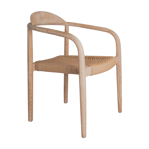 Silla Mesalina Madera Nativa y Ratán Natural - Diseño Artesanal Chileno