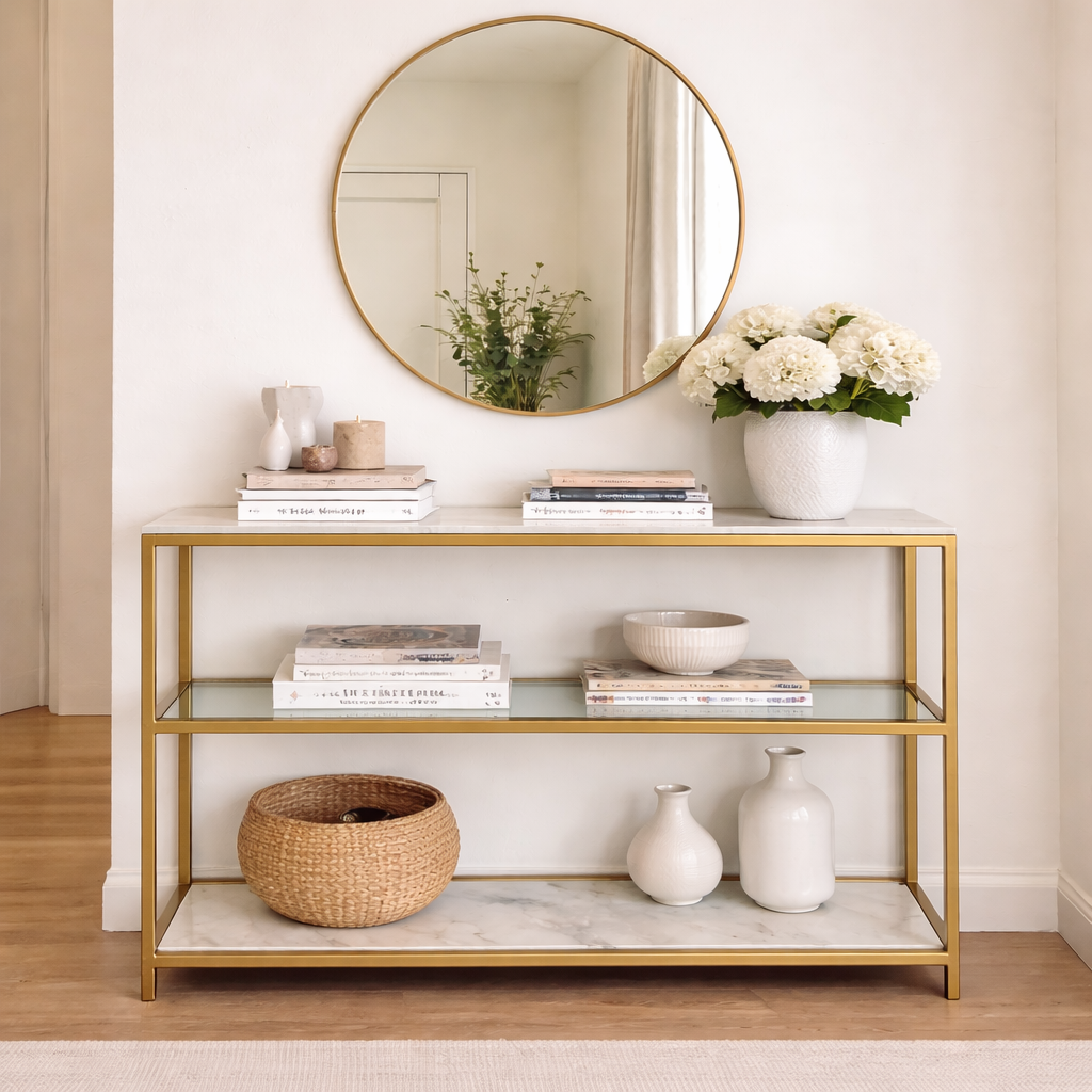 Mesa de arrimo  marmol Milan
