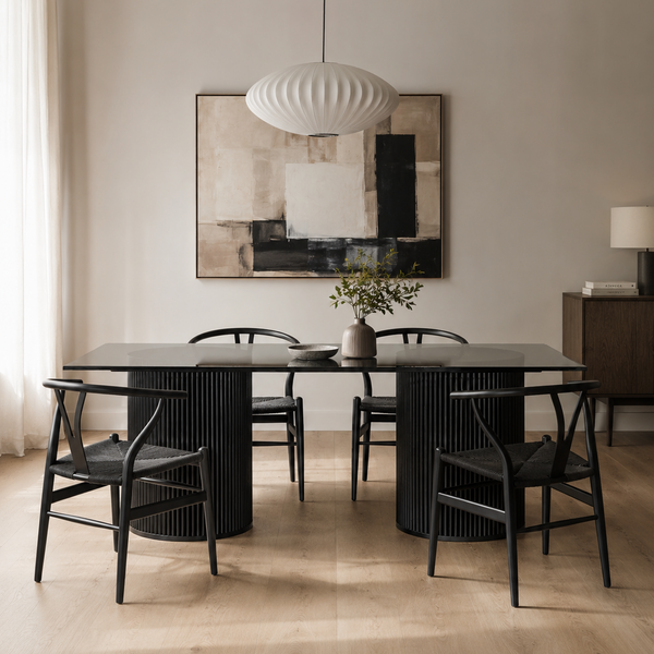 Mesa de comedor vidrio rectangular Villarica