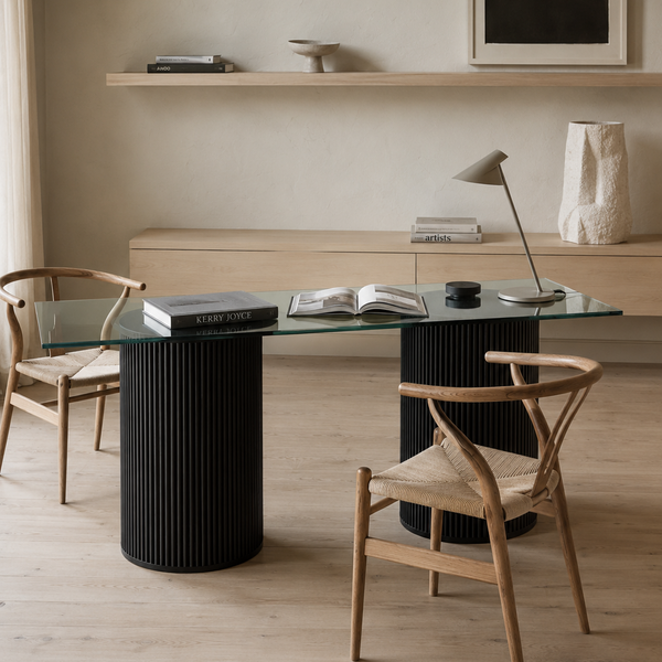 Mesa de comedor vidrio rectangular Villarica