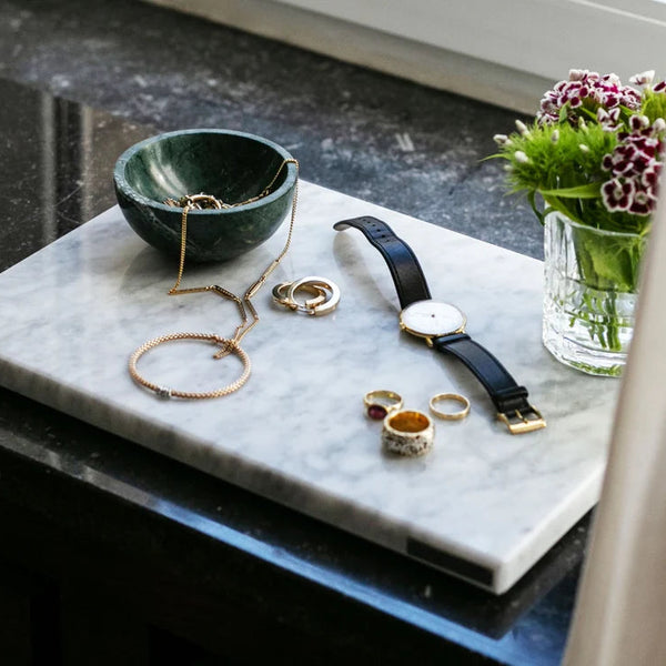 Tabla de marmol decorativa