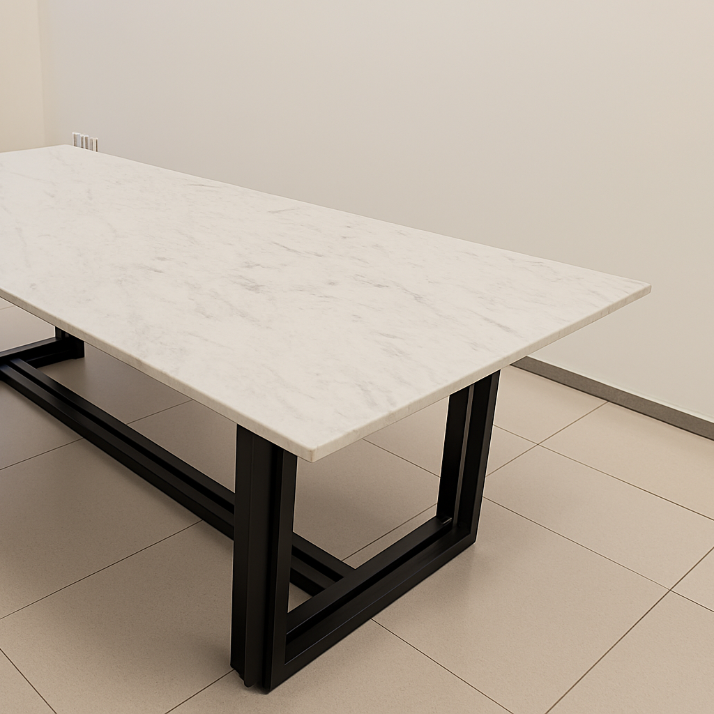 mesa de comedor marmol carara