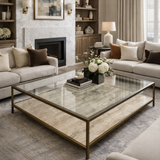 mesa de marmol travertino