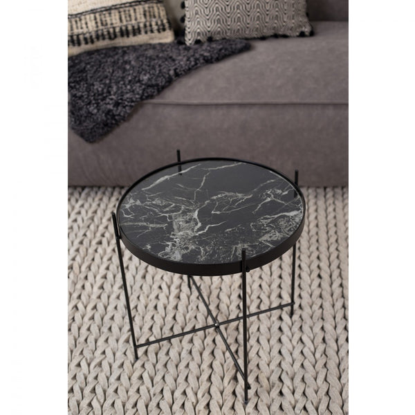 Mesa Lateral marmol Marquina vero Nero