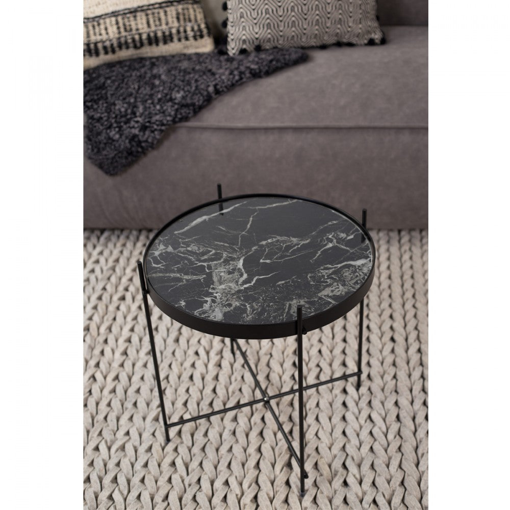 Mesa Lateral marmol Marquina vero Nero
