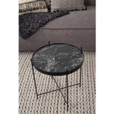 Mesa Lateral marmol Marquina vero Nero