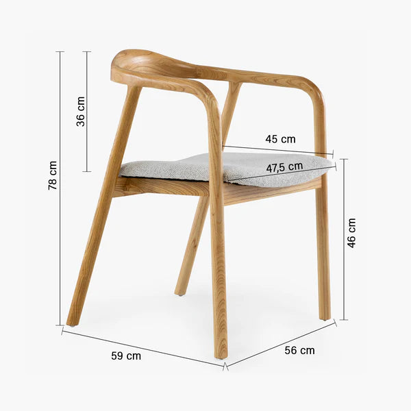 Silla madera Terenife